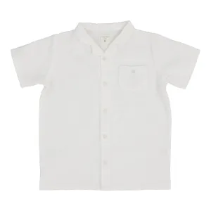 Lil Legs Analogie White Seersucker Shirt