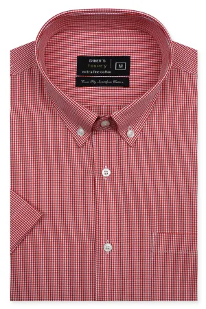 Maroon Formal Luxury Shirt (Half Sleeves)