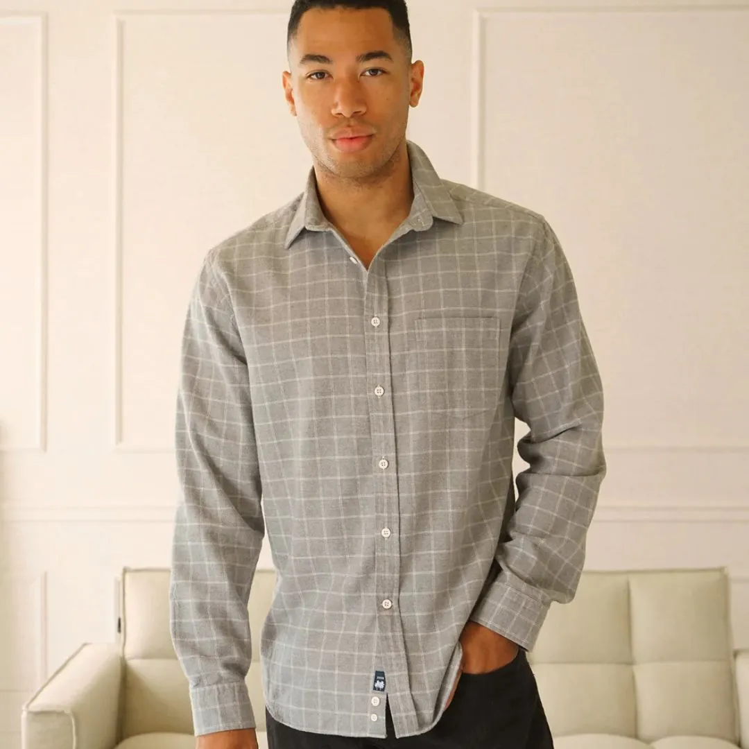 McKenzie Plaid Woven Shirt (Grey Checker)