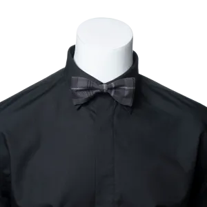 Men Scottish Bow Tie - Grey Granite