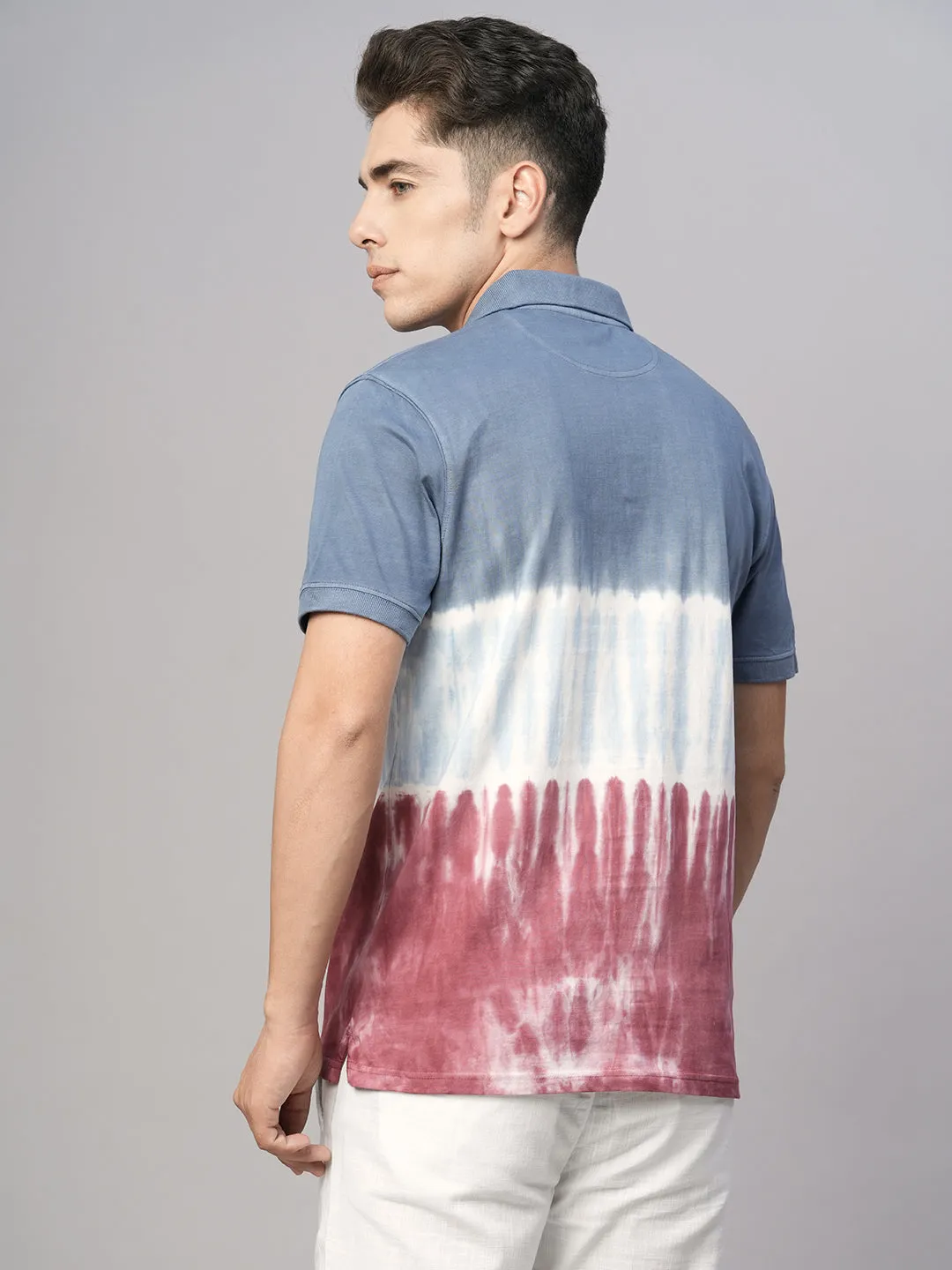 Men's Red Cotton Regular Fit Tshirt