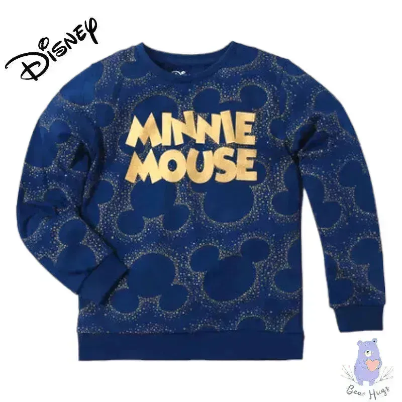 Minnie Mouse Print Crew-Neck Sweatshirt