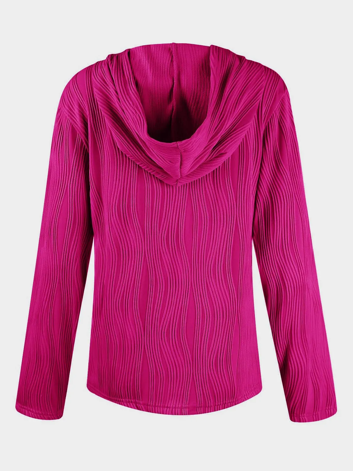 NicholesGifts Women Textured Long Sleeve Hoodie