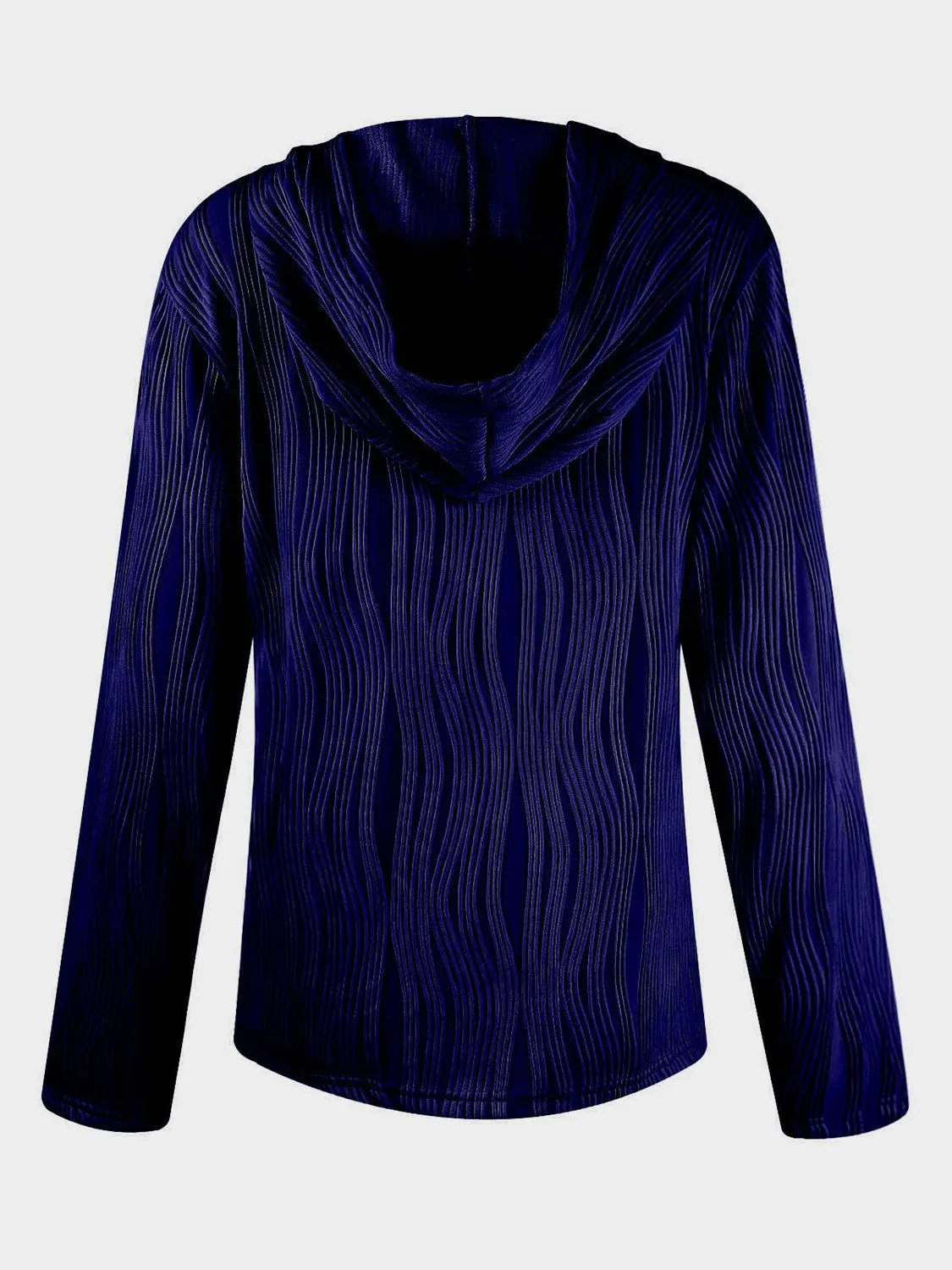NicholesGifts Women Textured Long Sleeve Hoodie