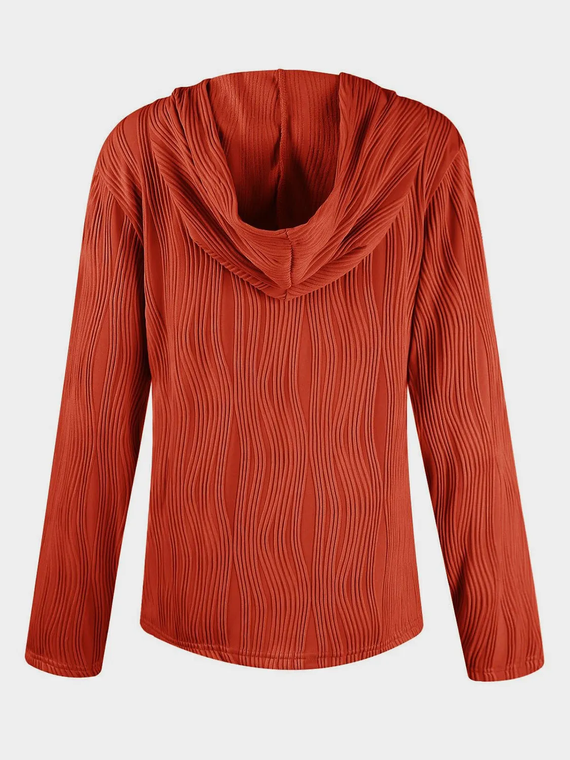 NicholesGifts Women Textured Long Sleeve Hoodie