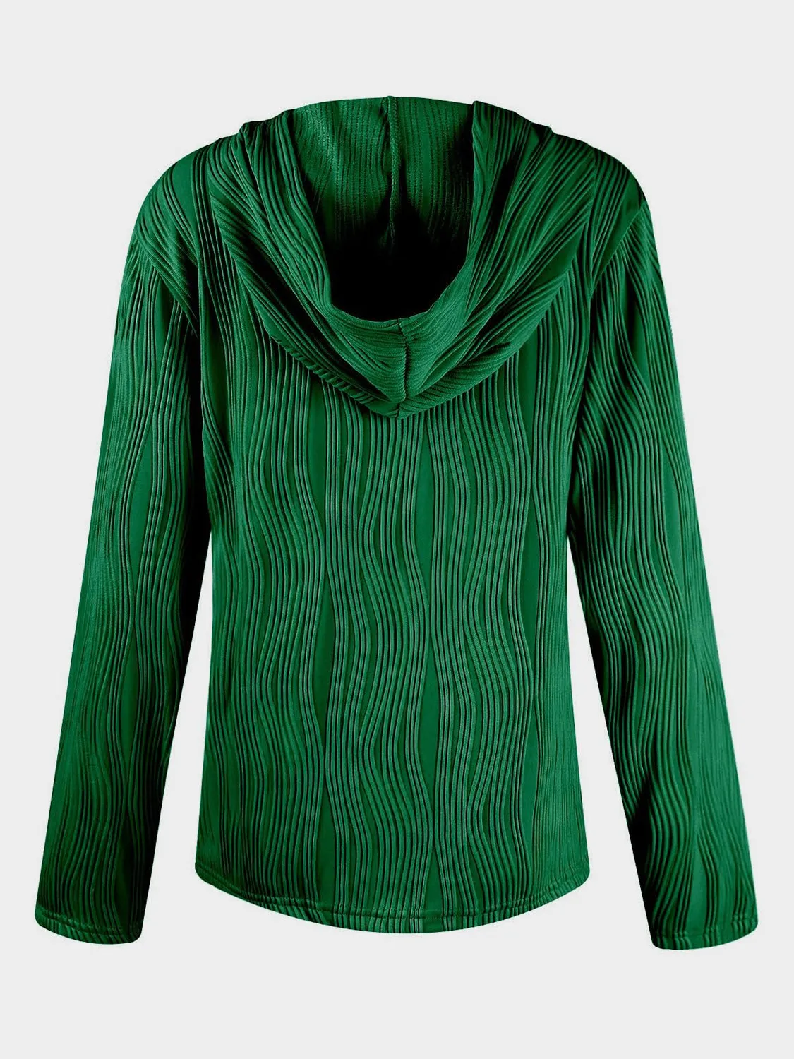 NicholesGifts Women Textured Long Sleeve Hoodie