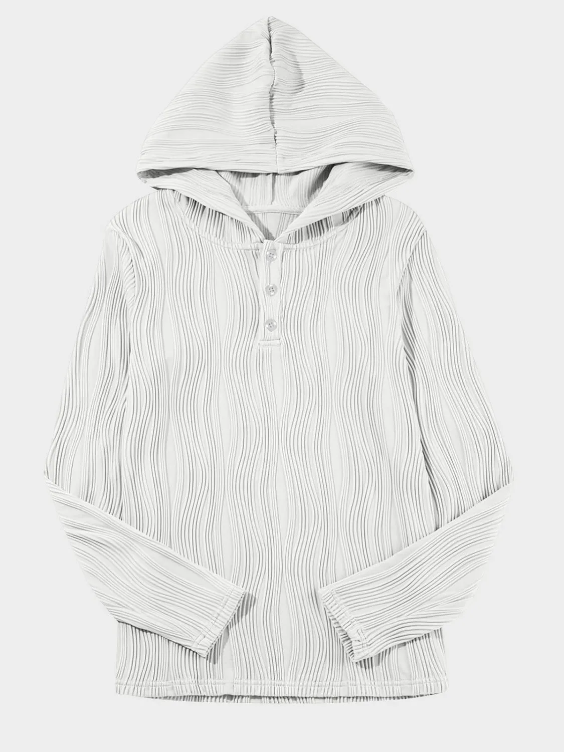 NicholesGifts Women Textured Long Sleeve Hoodie