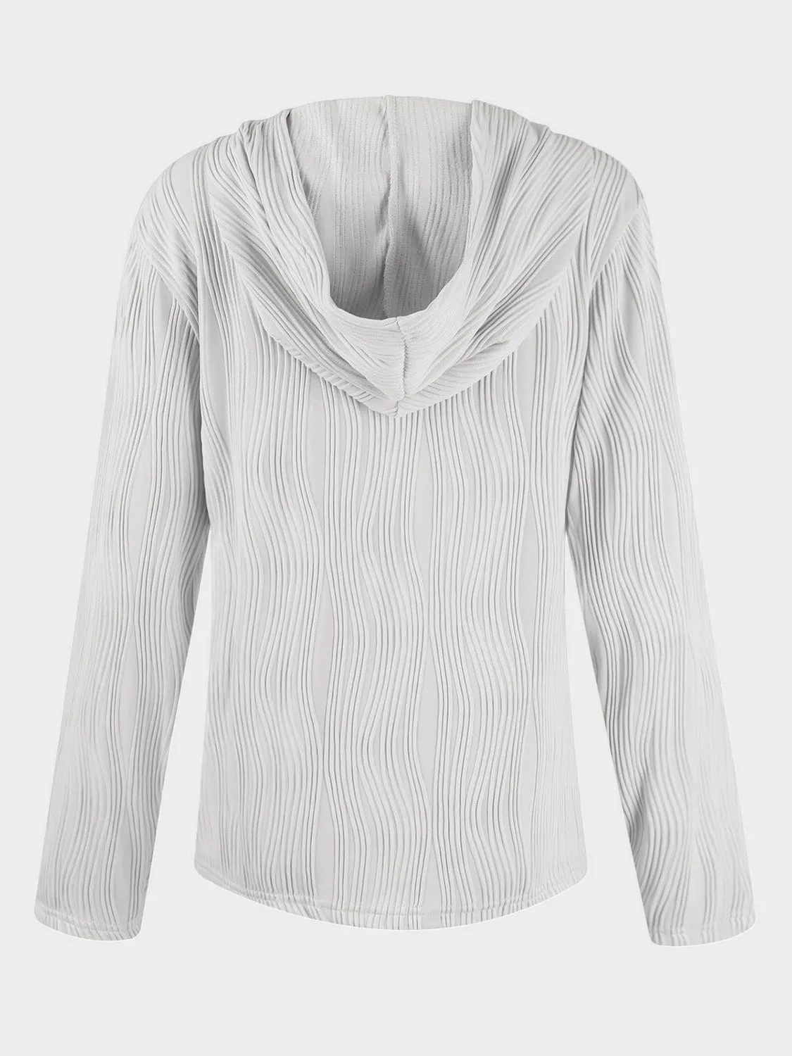 NicholesGifts Women Textured Long Sleeve Hoodie