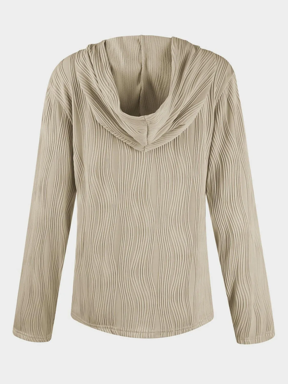 NicholesGifts Women Textured Long Sleeve Hoodie