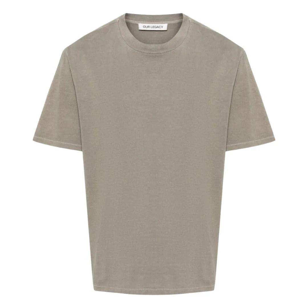 OUR LEGACY JERSEY T-SHIRT WORN GREY