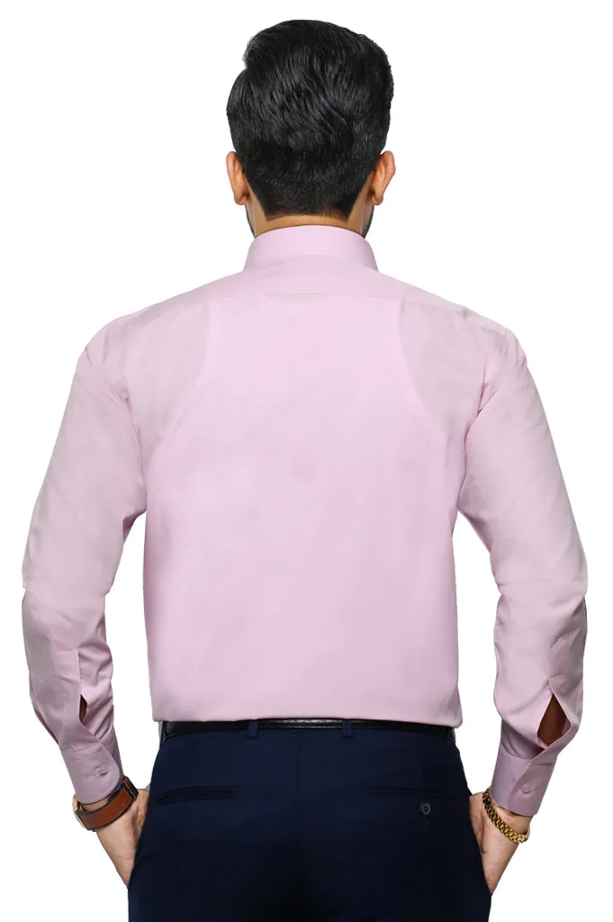 Pink Plain Formal Shirt