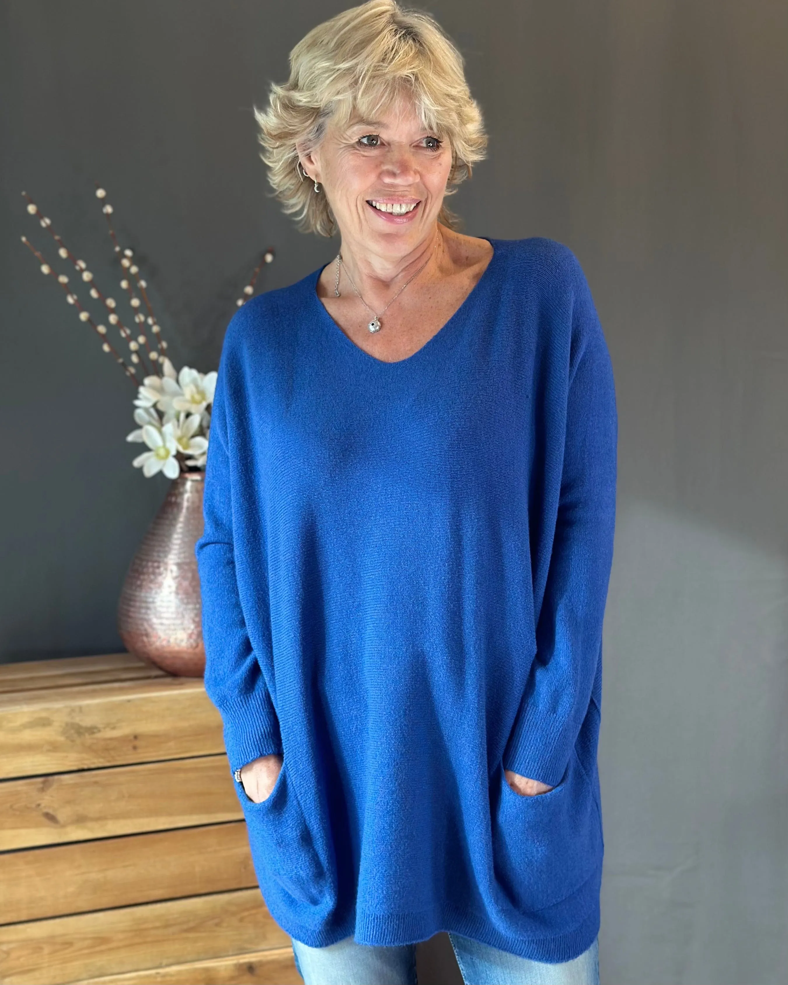 Pocket Jumper - Marine Blue