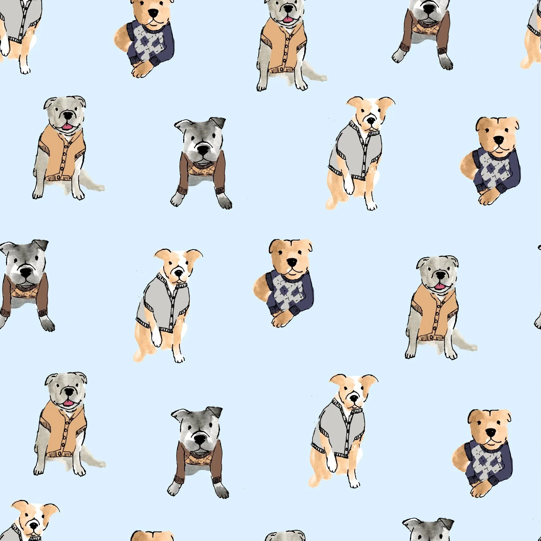 Preppy Pups Snuggle Buddy Woman's Robe