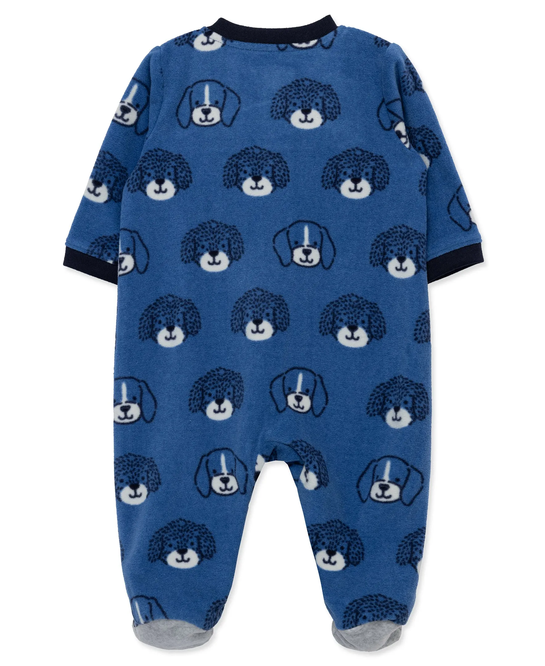 Puppy Fleece Zip Front Sleeper Footie (12M-24M)