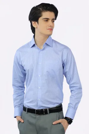 Purple Minicheck Formal Shirt