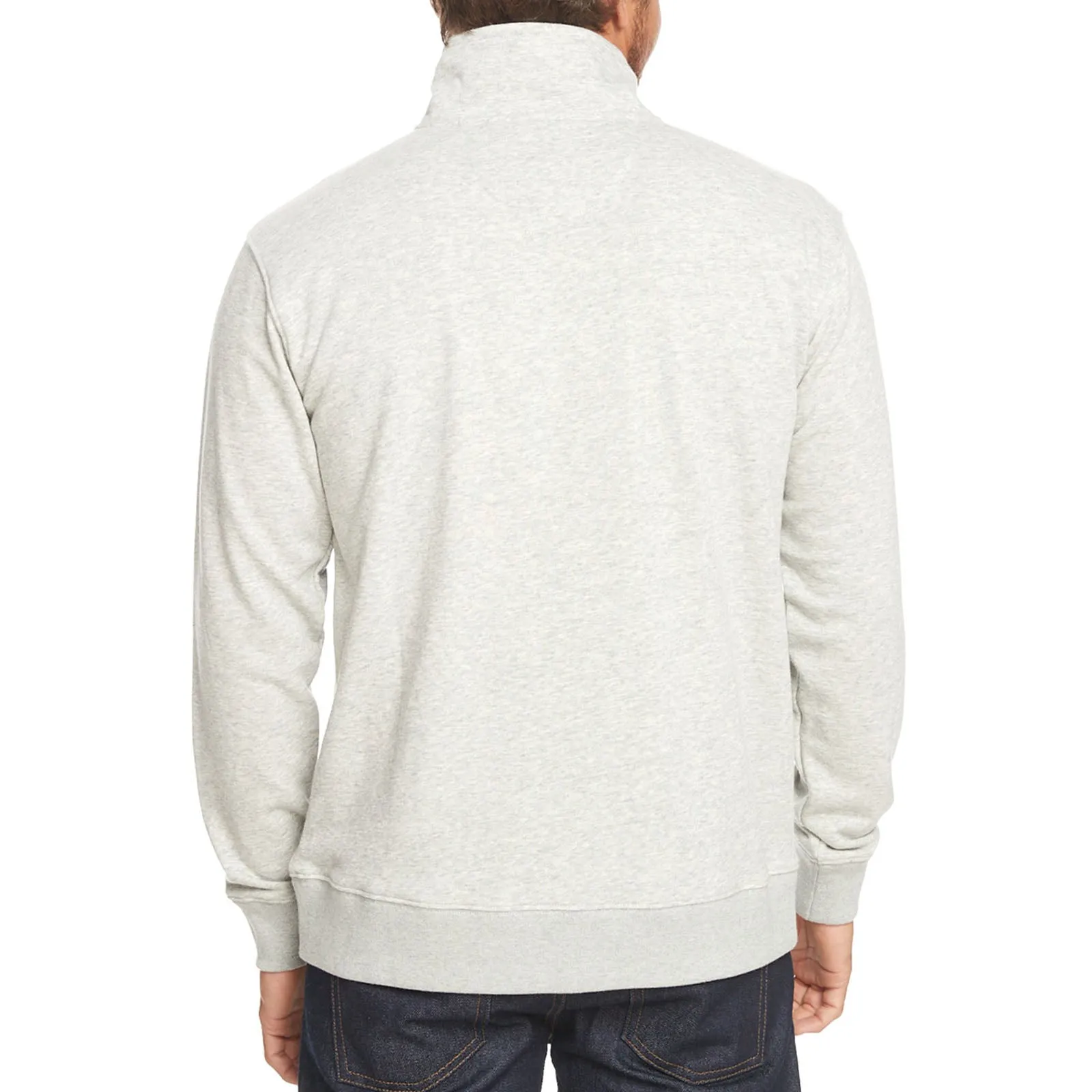 Quiksilver Mens Bold Omni Pullover Half Zip Sweatshirt - Grey Heather