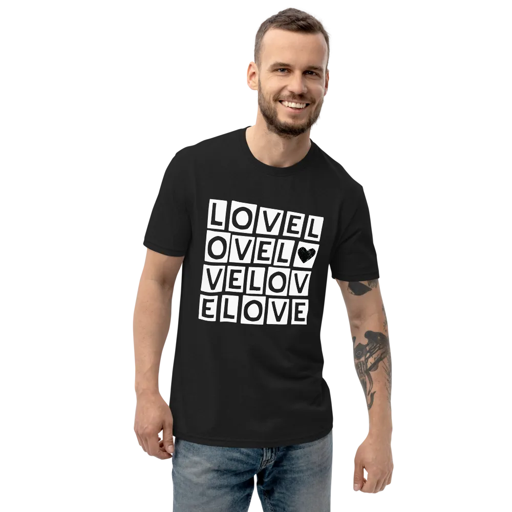 "LOVE LOVE LOVE" RECYCLED TEE
