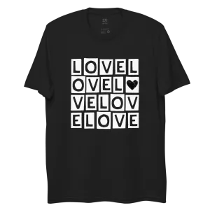 "LOVE LOVE LOVE" RECYCLED TEE