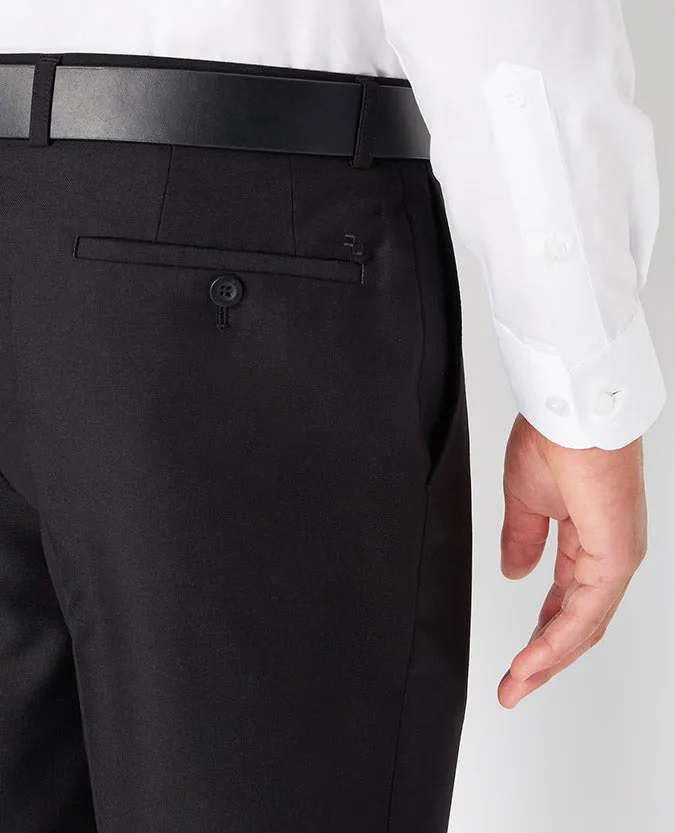 Remus Uomo Formal Trouser - Black