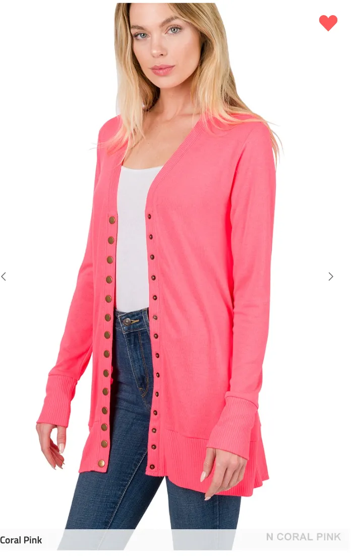 Sara's Steals Spring Snap Cardigans - Final Sale