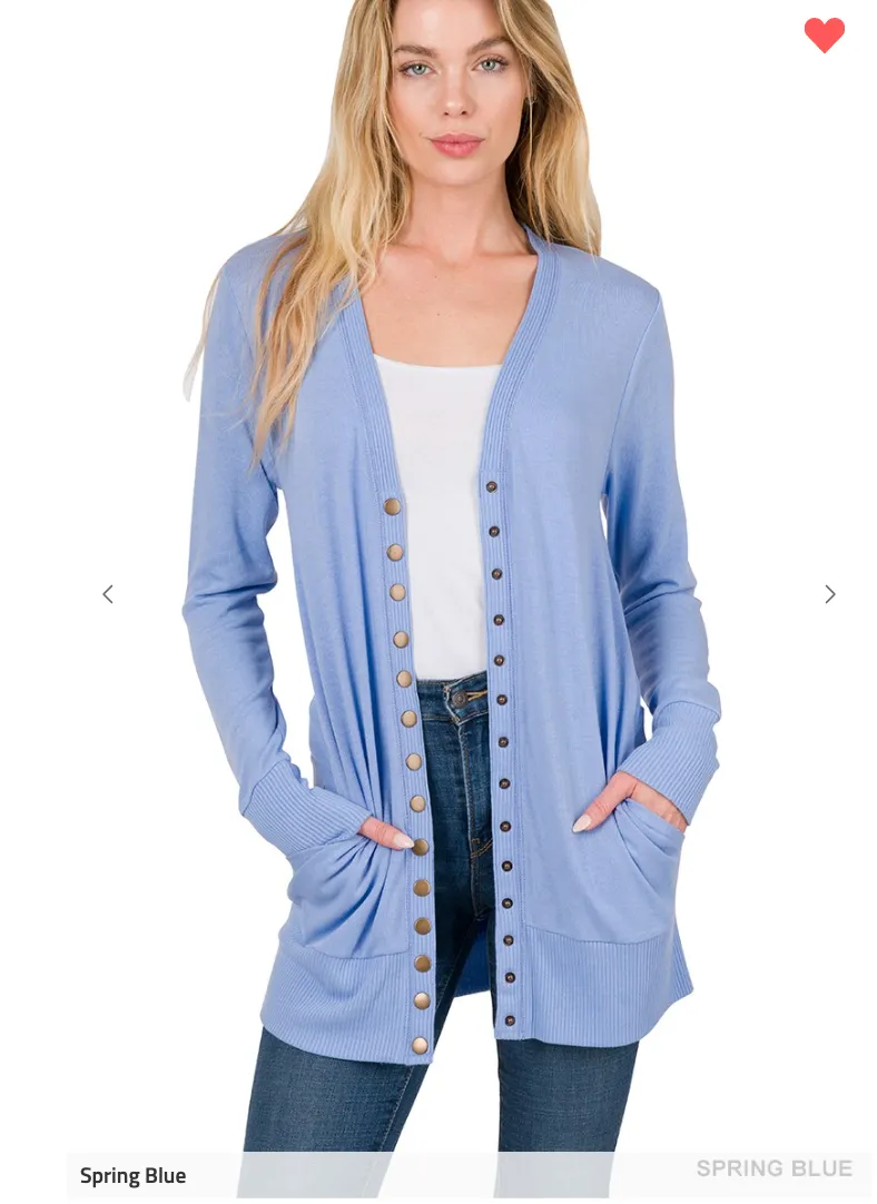 Sara's Steals Spring Snap Cardigans - Final Sale