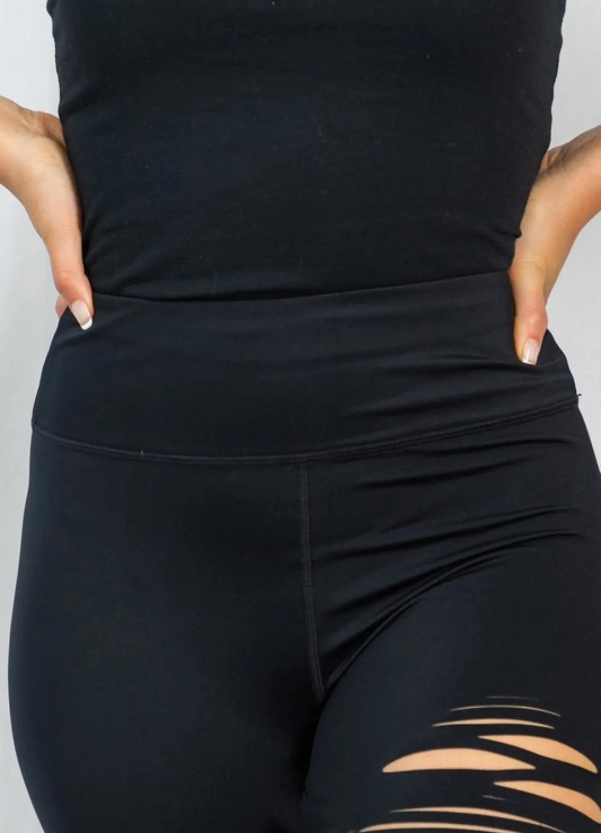 Sassy Girl Laser Cut Leggings (Reg & Plus)