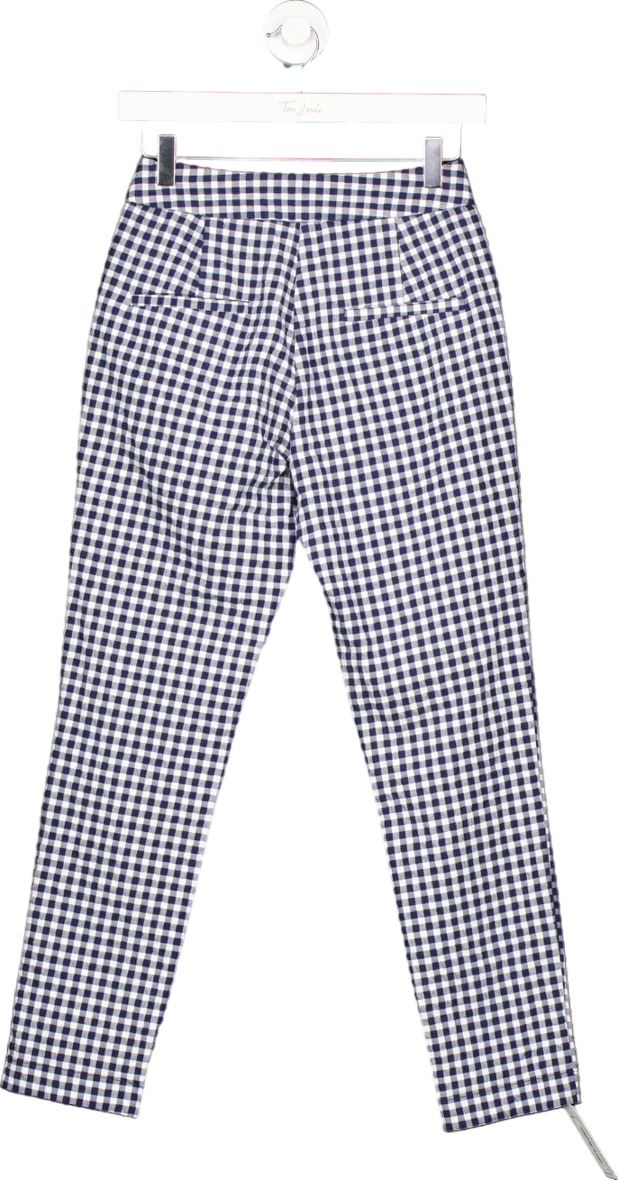 Seen Worn Kept Blue and White Gingham Check Trousers UK 8