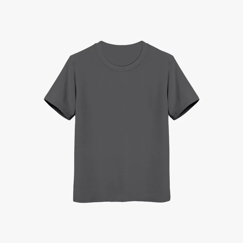 Shop Kids Gray Suvin Cotton T-Shirt  - Ultra Soft & Stylish Tees