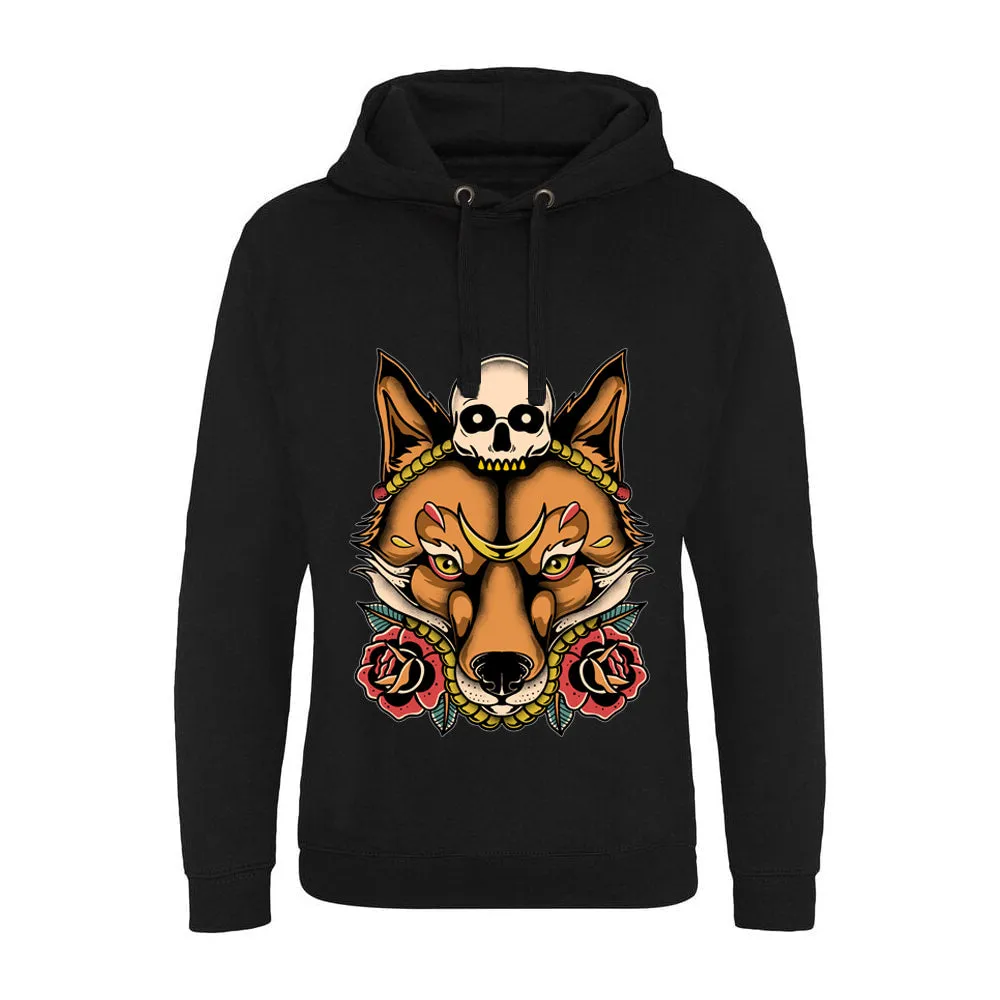 Skull Fox Pocketless Hoodies
