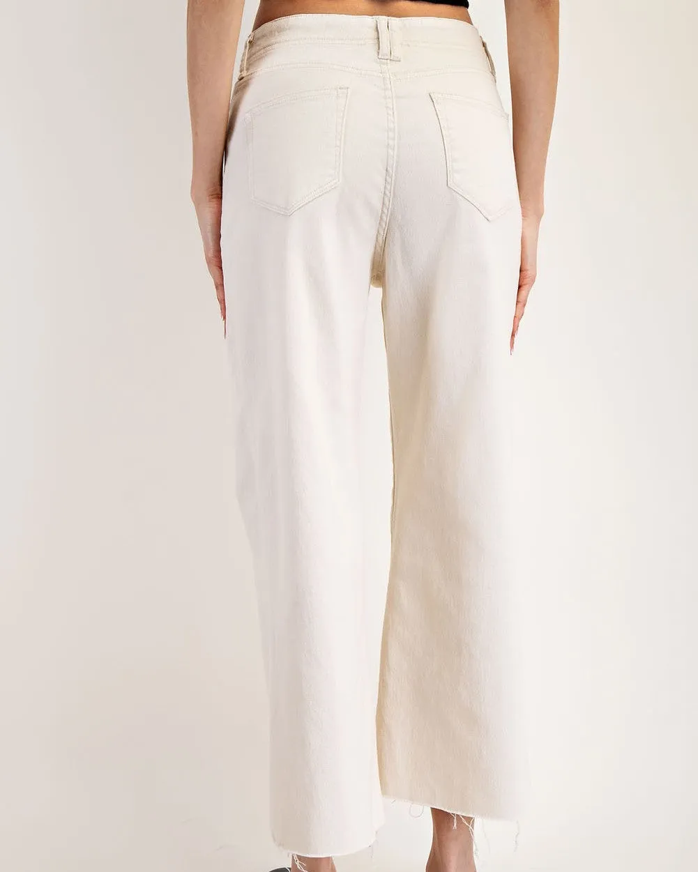 Soft Wash Slant Pocket Pants - Off White