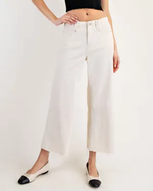 Soft Wash Slant Pocket Pants - Off White