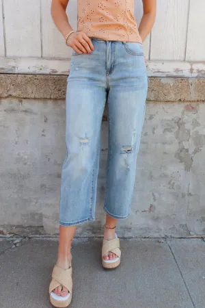 Tribal Breeze Blue Sophia Wide Leg Jean