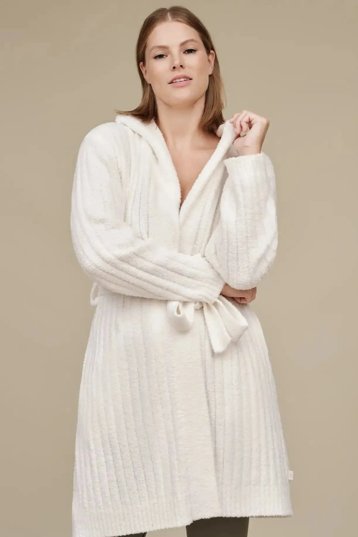 UGG W's Amari Rib Robe - Cream