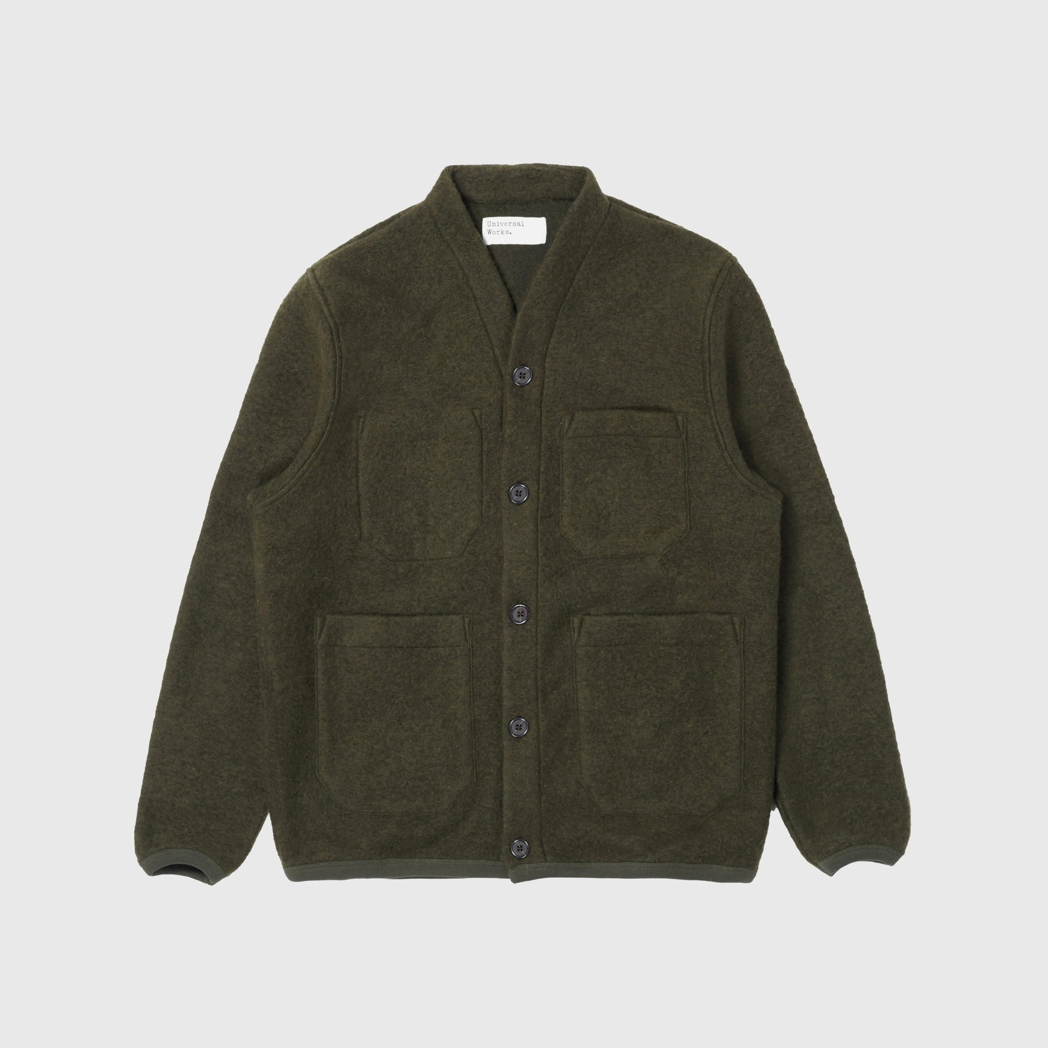 Universal Works Cardigan - Olive