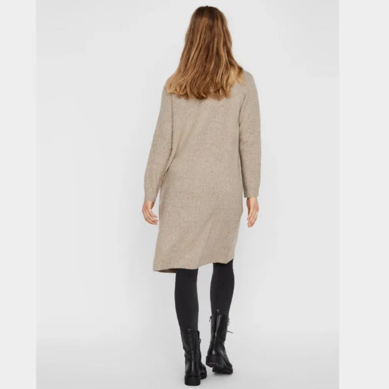 Vero Moda VMDOFFY Knit Cardigan In Brown / Sepia Tint