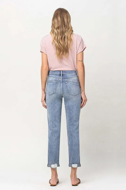 Vervet by Flying Monkey Distressed Stretch Boyfriend