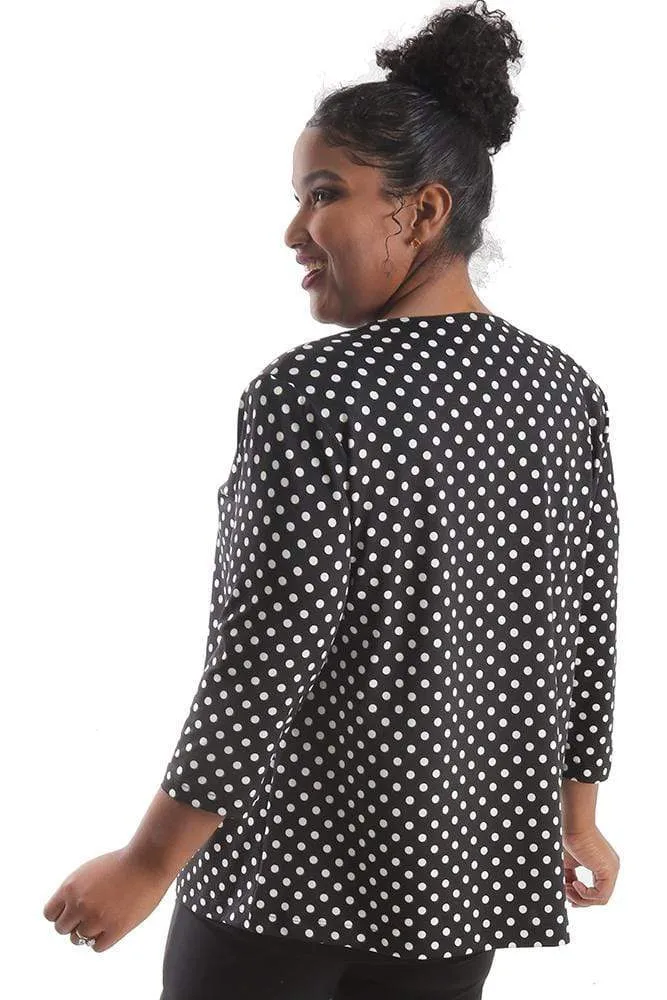 Vikki Vi Jersey Polka Dot Cardigan