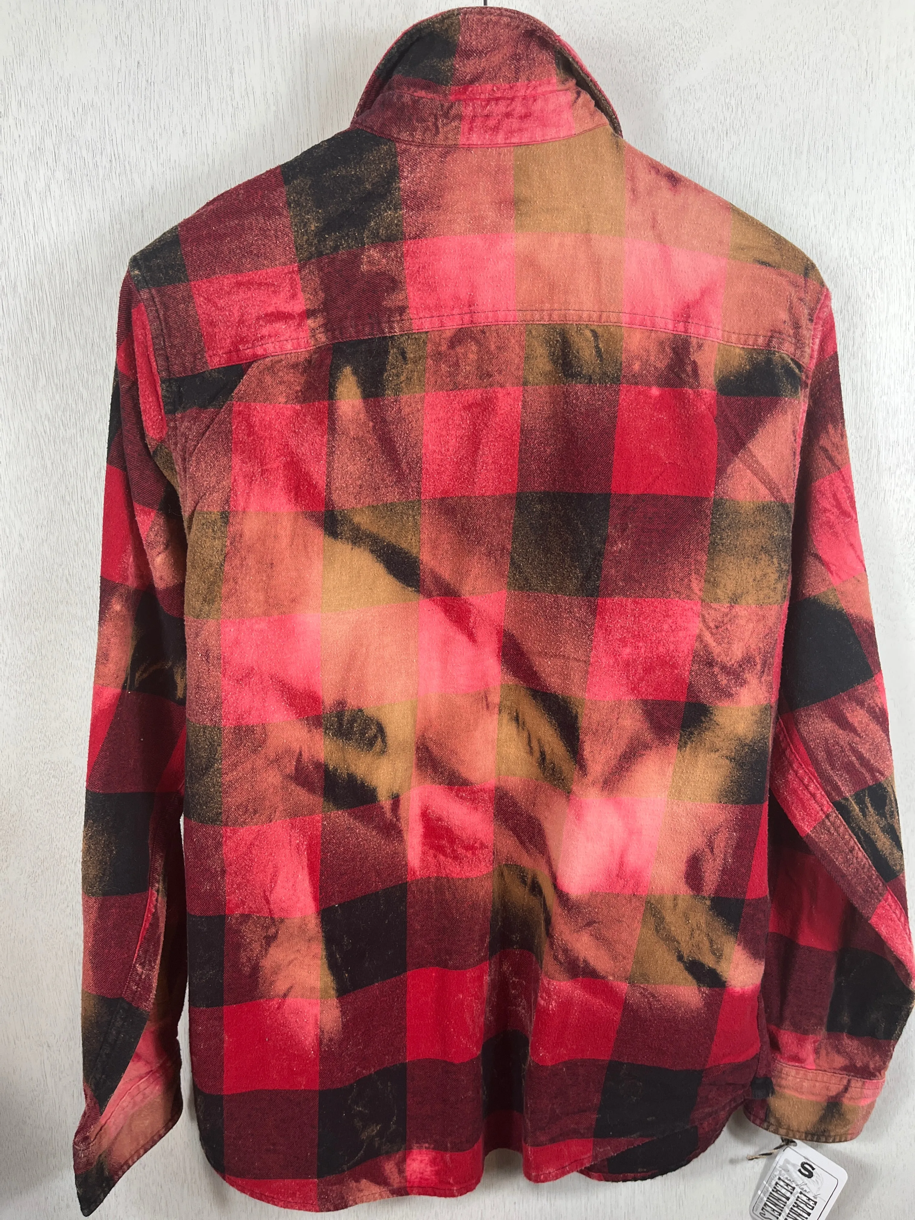Vintage Red and Black Buffalo Check Flannel Size Small