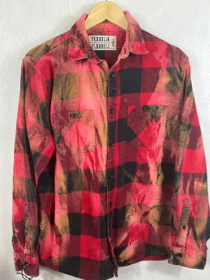 Vintage Red and Black Buffalo Check Flannel Size Small